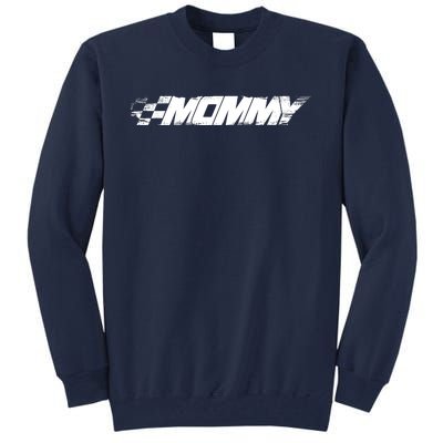 Birthday Party Racing Family pit crew race Mommy Tall Sweatshirt