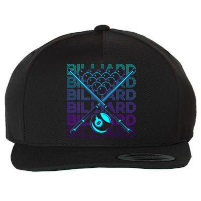 Billiard Player Retro Gift Wool Snapback Cap