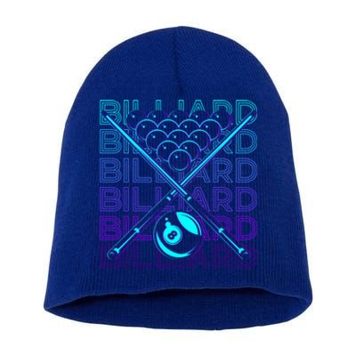 Billiard Player Retro Gift Short Acrylic Beanie