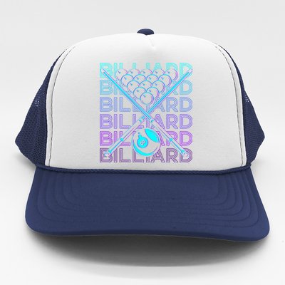 Billiard Player Retro Gift Trucker Hat