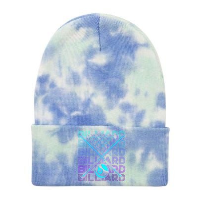 Billiard Player Retro Gift Tie Dye 12in Knit Beanie