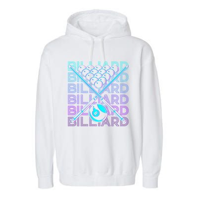 Billiard Player Retro Gift Garment-Dyed Fleece Hoodie