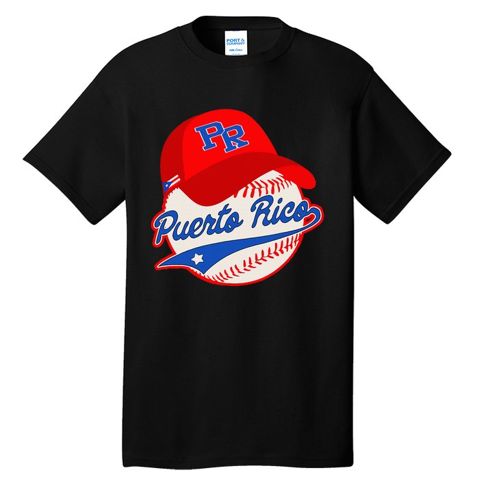 Boricua Puerto Rican Puerto Rico Baseball Tall T-Shirt