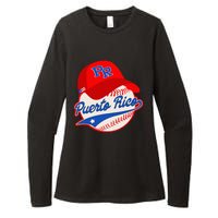 Boricua Puerto Rican Puerto Rico Baseball Womens CVC Long Sleeve Shirt