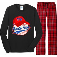 Boricua Puerto Rican Puerto Rico Baseball Long Sleeve Pajama Set