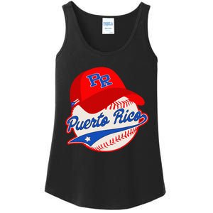 Boricua Puerto Rican Puerto Rico Baseball Ladies Essential Tank