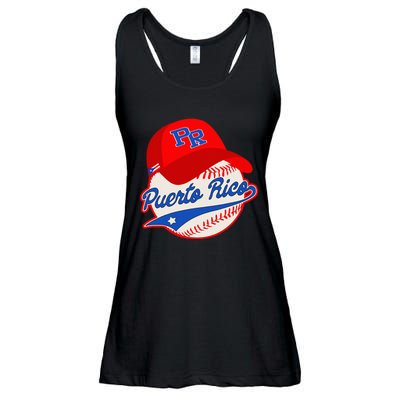 Boricua Puerto Rican Puerto Rico Baseball Ladies Essential Flowy Tank