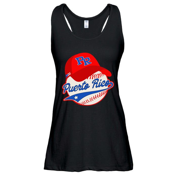 Boricua Puerto Rican Puerto Rico Baseball Ladies Essential Flowy Tank