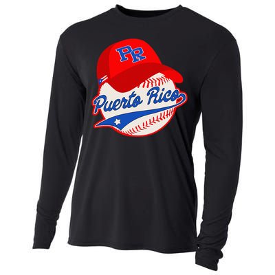 Boricua Puerto Rican Puerto Rico Baseball Cooling Performance Long Sleeve Crew