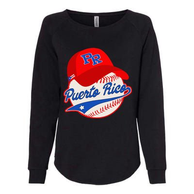 Boricua Puerto Rican Puerto Rico Baseball Womens California Wash Sweatshirt