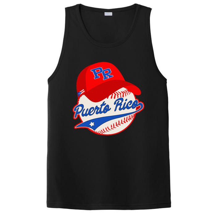 Boricua Puerto Rican Puerto Rico Baseball PosiCharge Competitor Tank