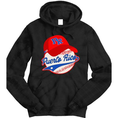 Boricua Puerto Rican Puerto Rico Baseball Tie Dye Hoodie