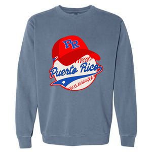 Boricua Puerto Rican Puerto Rico Baseball Garment-Dyed Sweatshirt