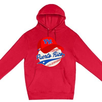 Boricua Puerto Rican Puerto Rico Baseball Premium Pullover Hoodie