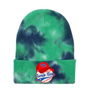 Boricua Puerto Rican Puerto Rico Baseball Tie Dye 12in Knit Beanie