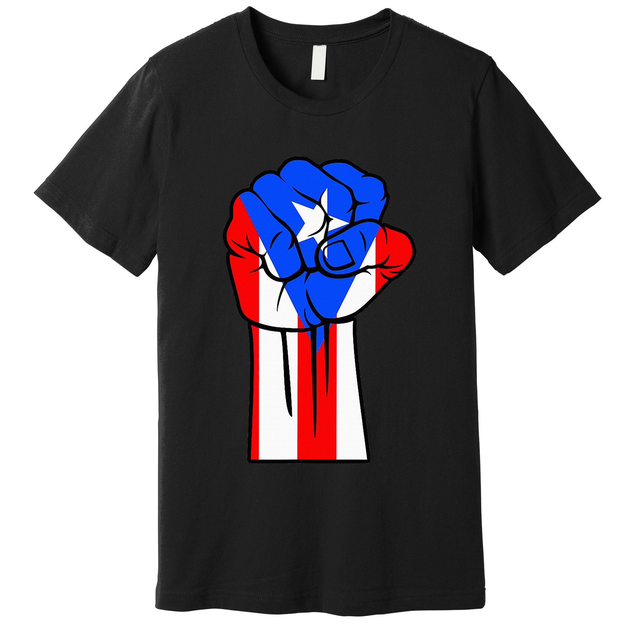 Boricua Puerto Rico PR Flag Puerto Rican Fist Hand Heritage Premium T-Shirt