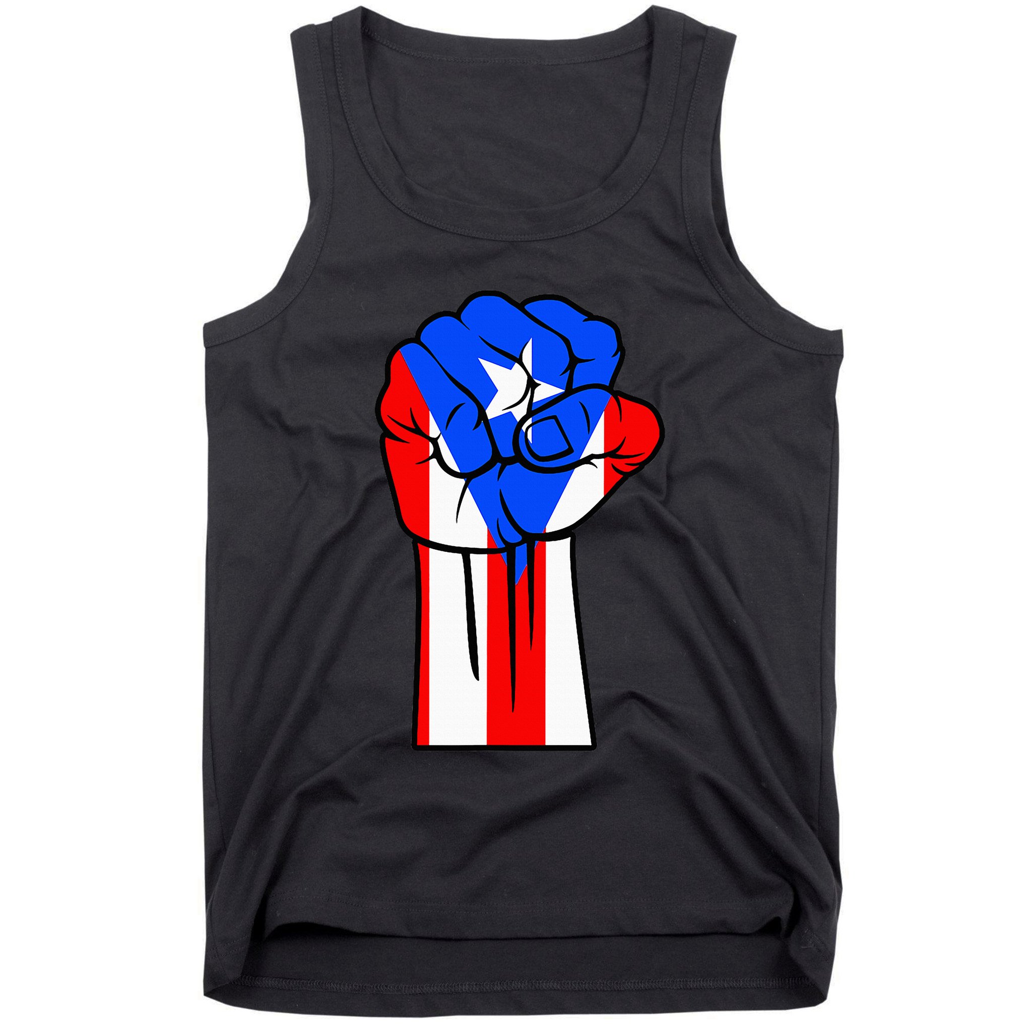 Boricua Puerto Rico PR Flag Puerto Rican Fist Hand Heritage Tank Top