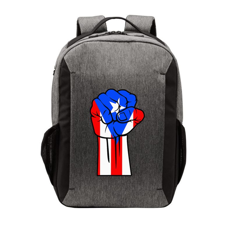 Boricua Puerto Rico PR Flag Puerto Rican Fist Hand Heritage Vector Backpack