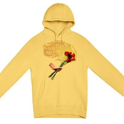 Burning Passion Rose Premium Pullover Hoodie