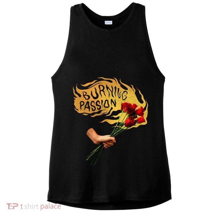 Burning Passion Rose Ladies PosiCharge Tri-Blend Wicking Tank