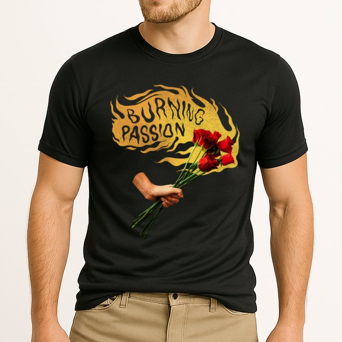 Burning Passion Rose Cooling Performance Crew T-Shirt