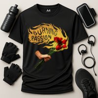 Burning Passion Rose Cooling Performance Crew T-Shirt