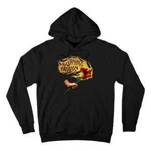 Burning Passion Rose Hoodie