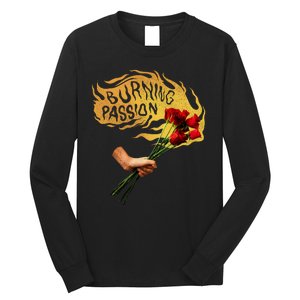 Burning Passion Rose Long Sleeve Shirt