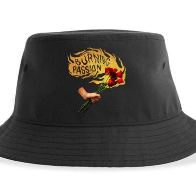 Burning Passion Rose Sustainable Bucket Hat