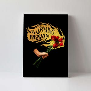 Burning Passion Rose Canvas