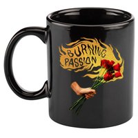 Burning Passion Rose 11oz C Handle Ceramic Mug