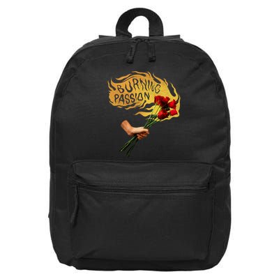 Burning Passion Rose 16 in Basic Backpack
