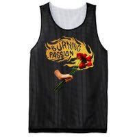 Burning Passion Rose Mesh Reversible Basketball Jersey Tank