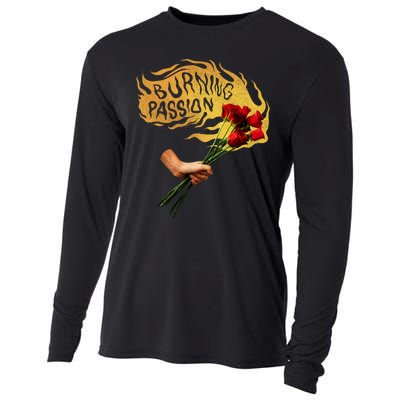 Burning Passion Rose Cooling Performance Long Sleeve Crew