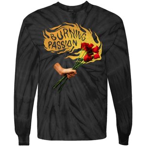 Burning Passion Rose Tie-Dye Long Sleeve Shirt