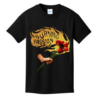 Burning Passion Rose Kids T-Shirt