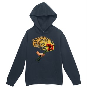 Burning Passion Rose Urban Pullover Hoodie