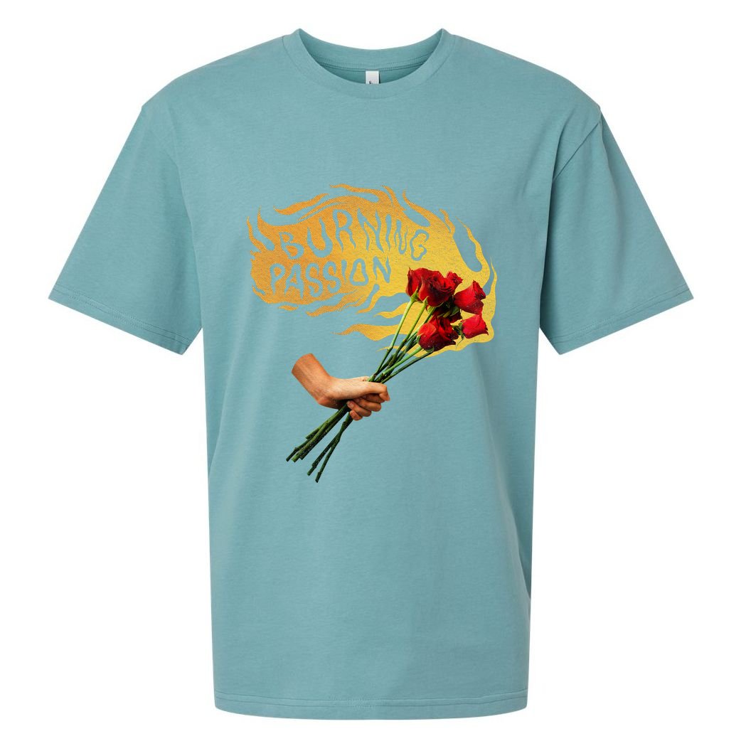Burning Passion Rose Sueded Cloud Jersey T-Shirt