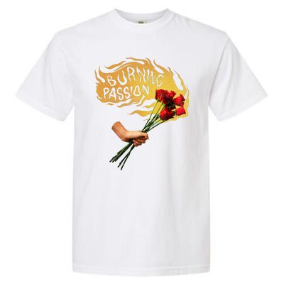 Burning Passion Rose Garment-Dyed Heavyweight T-Shirt