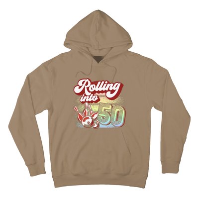 Bowling Party Rolling Into 50 Bowling Birthday Hoodie