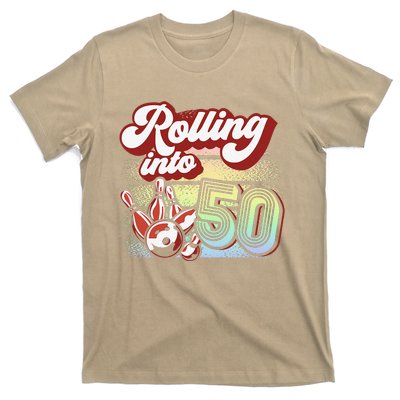 Bowling Party Rolling Into 50 Bowling Birthday T-Shirt