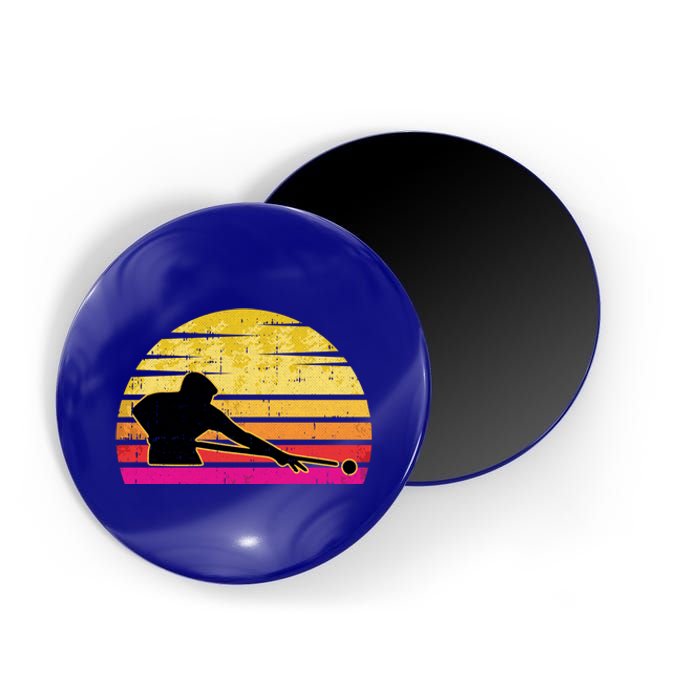 Billiards Player Retro Vintage Sports Pool Snooker Athlete Cute Gift Magnet