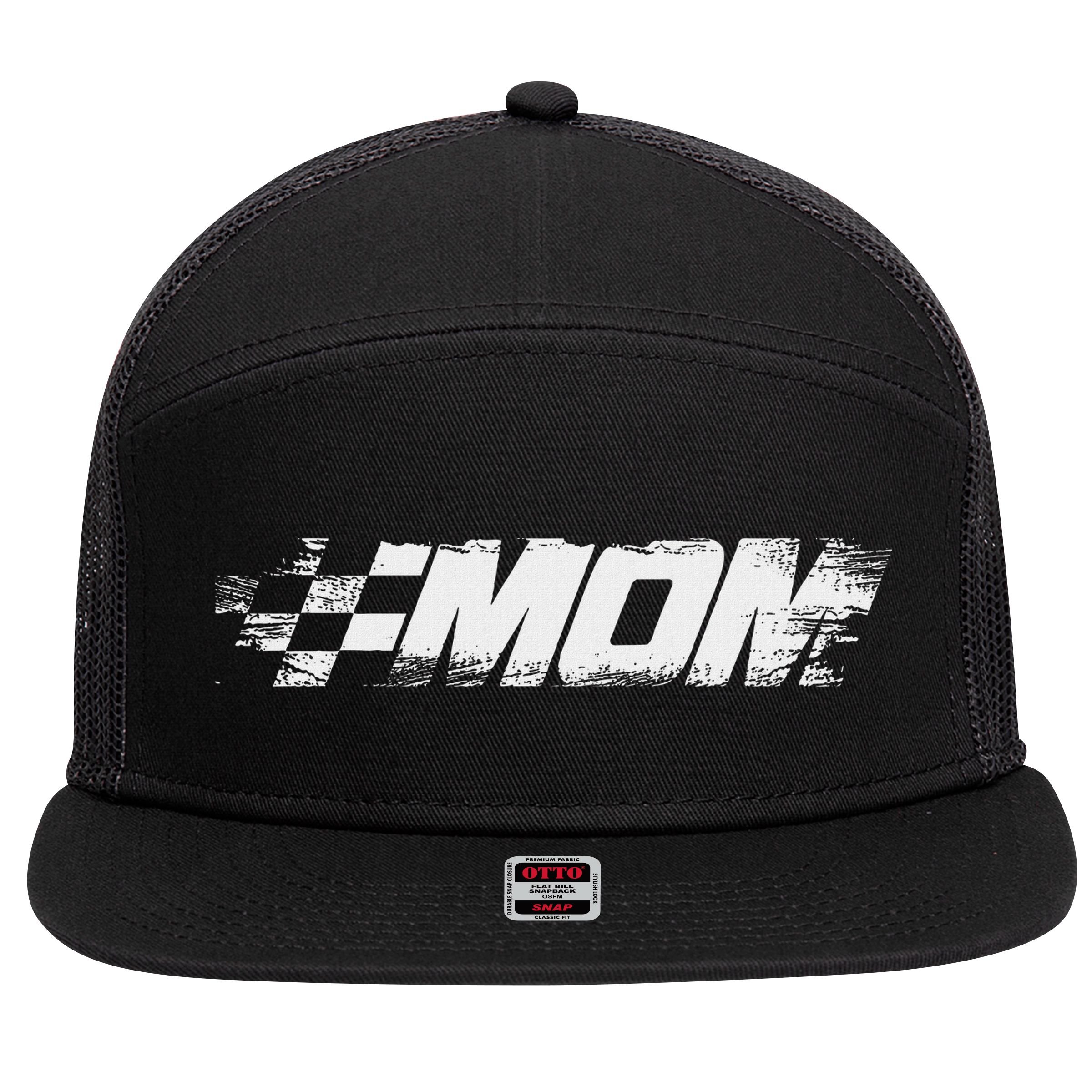 Birthday Party Racing Family Pit Crew Race Car Mom 7 Panel Mesh Trucker Snapback Hat