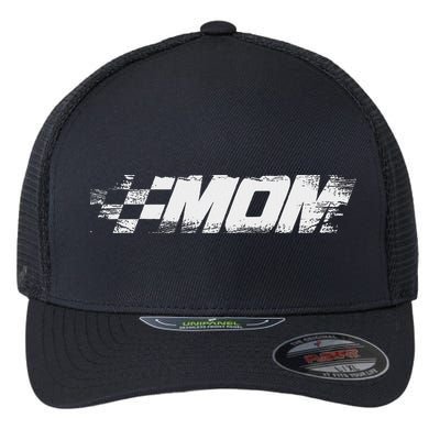 Birthday Party Racing Family Pit Crew Race Car Mom Flexfit Unipanel Trucker Cap