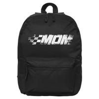 Birthday Party Racing Family Pit Crew Race Car Mom 16 in Basic Backpack