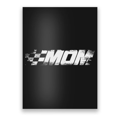 Birthday Party Racing Family Pit Crew Race Car Mom Poster