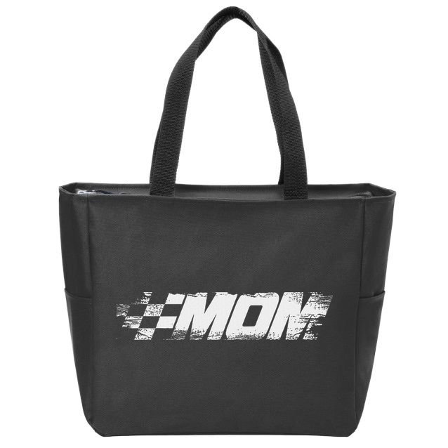 Birthday Party Racing Family Pit Crew Race Car Mom Zip Tote Bag