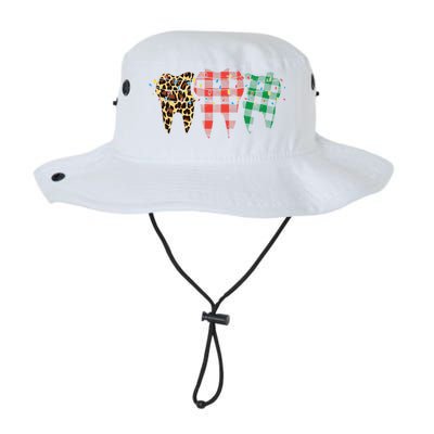 Buffalo Plaid Red Green Leopard Dental Teeth Dentist Gift Cool Gift Legacy Cool Fit Booney Bucket Hat