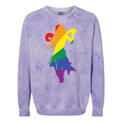 Britneyspears Pride Rainbow Colorblast Crewneck Sweatshirt