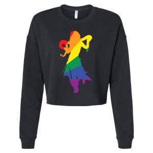 Britneyspears Pride Rainbow Cropped Pullover Crew